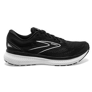 Brooks Glycerin 19 Road Running Shoes - Womens, Black/White | IE-WCP456139